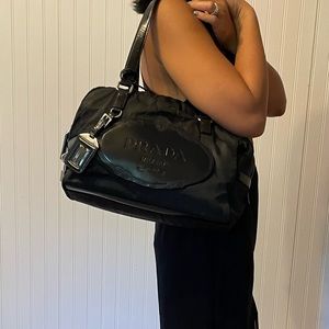 Prada Tessuto Nylon Boston Bag